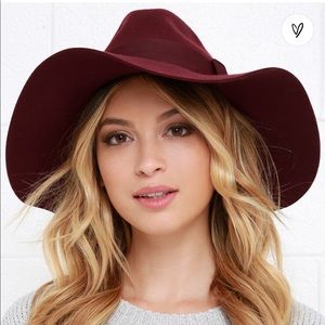 Maroon Fedora Hat